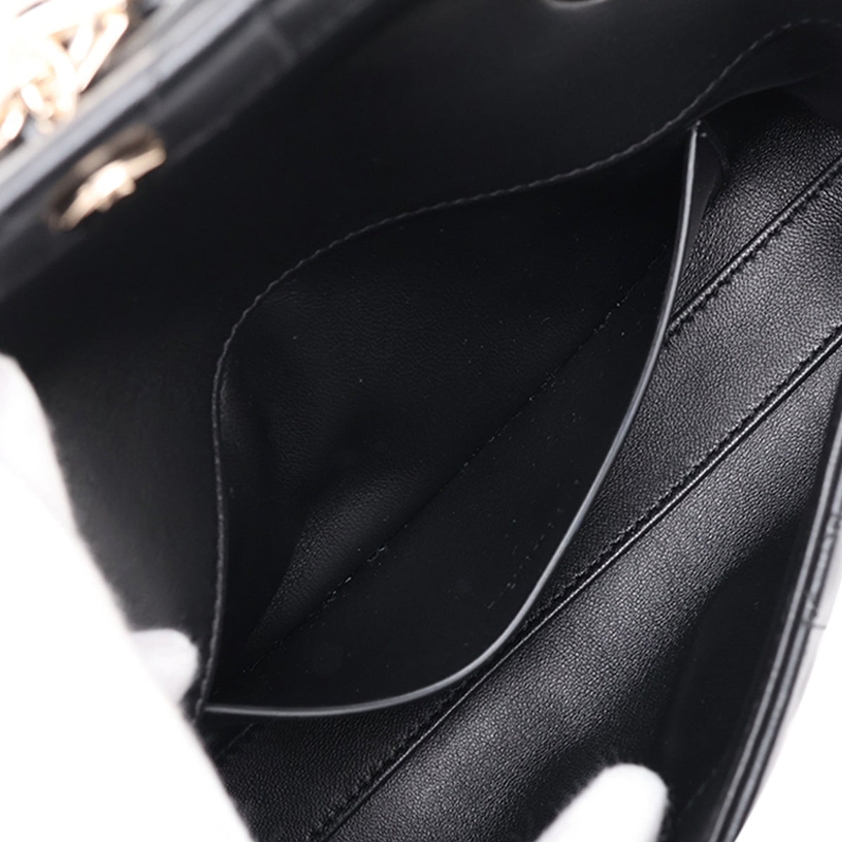 Dior Mini Lambskin Cannage My Dior Bag — Black