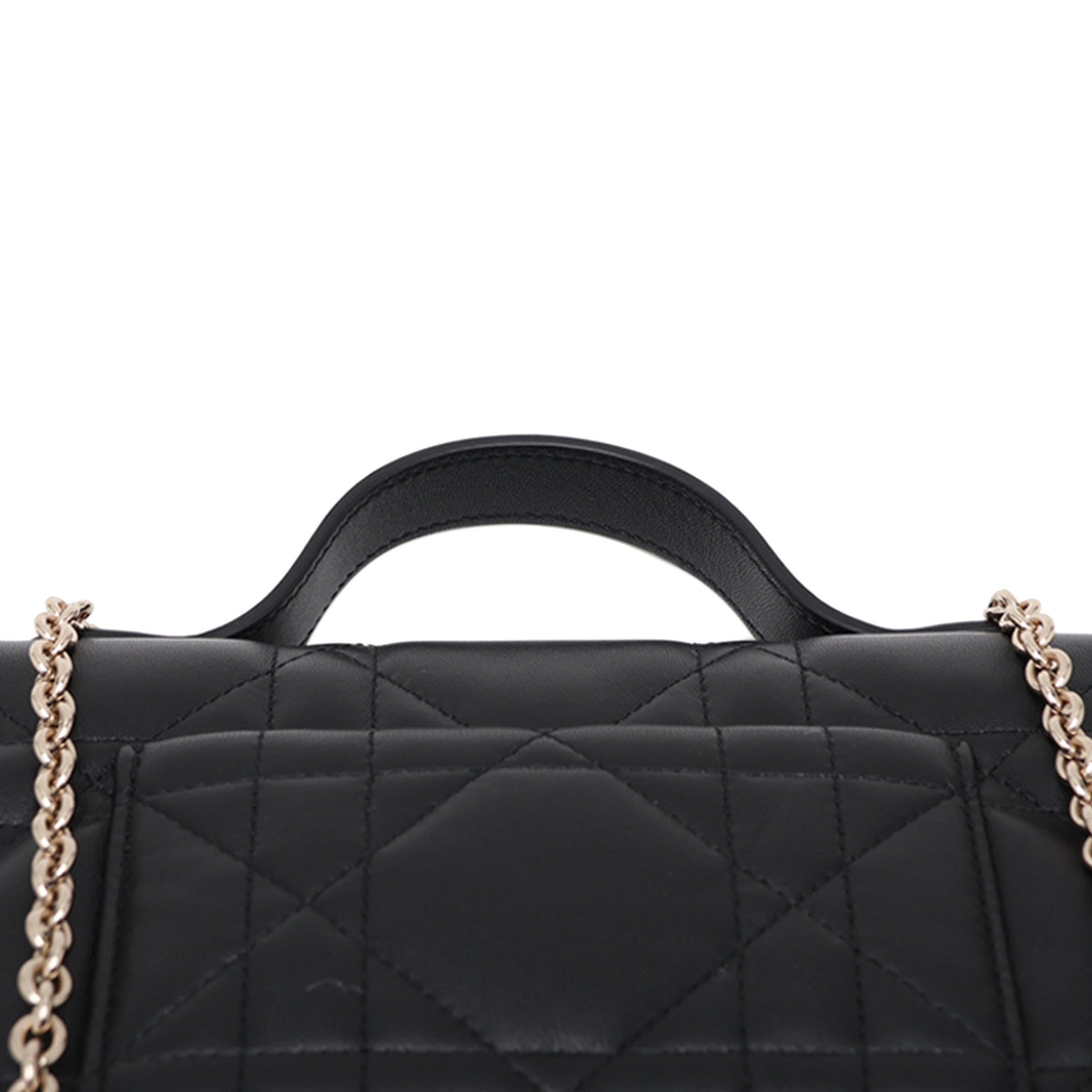 Dior Mini Lambskin Cannage My Dior Bag — Black