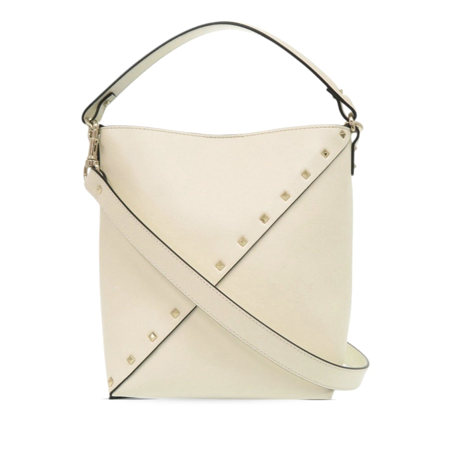 Valentino Leather Rockstud Wispy Bucket Bag