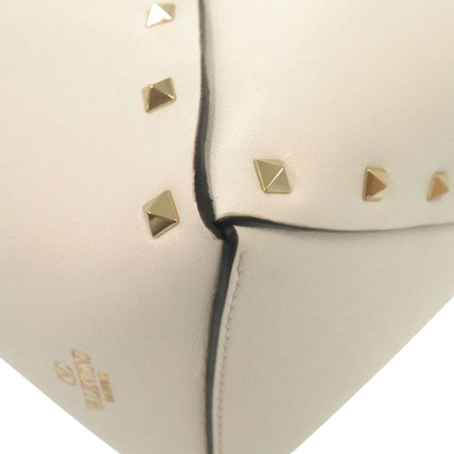 Valentino Leather Rockstud Wispy Bucket Bag