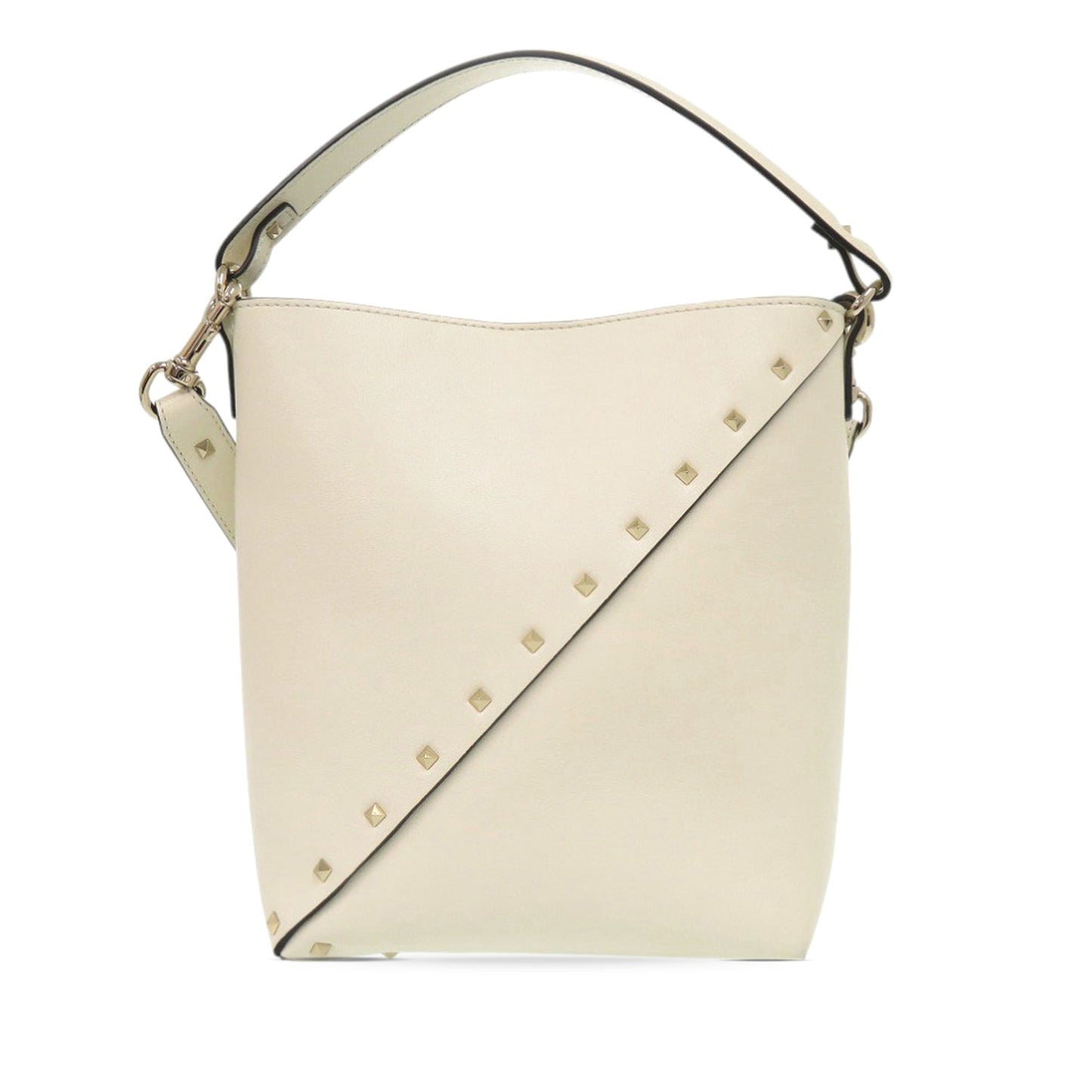 Valentino Leather Rockstud Wispy Bucket Bag