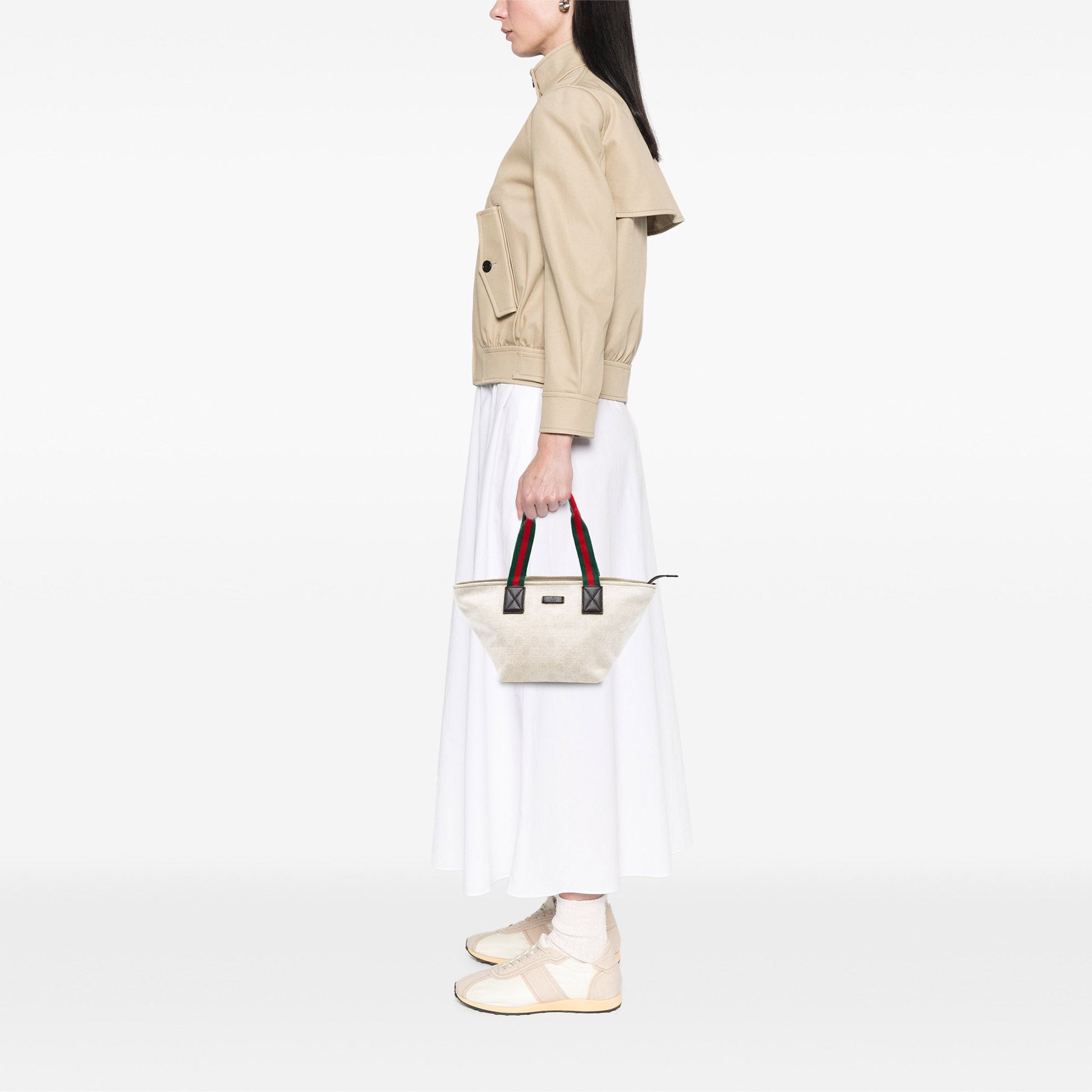 Gucci GG Canvas Web Tote