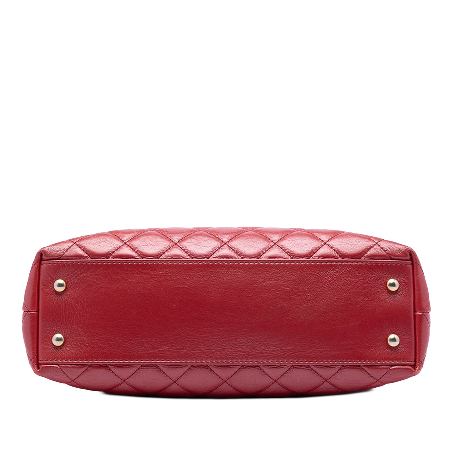 Chanel CC Quilted Calfskin Front Zip Drawstring Chain Tote