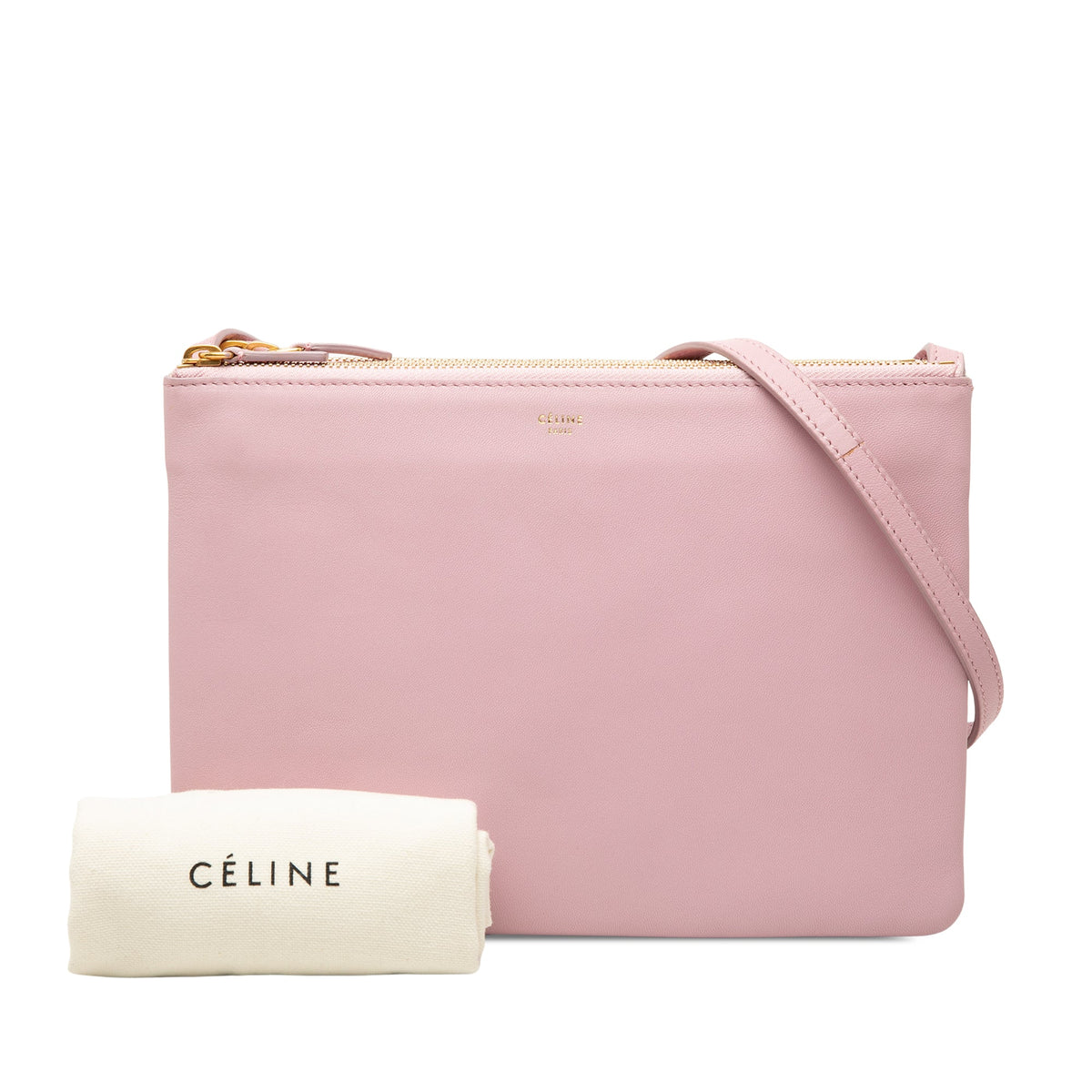 Celine Large Lambskin Trio Crossbody