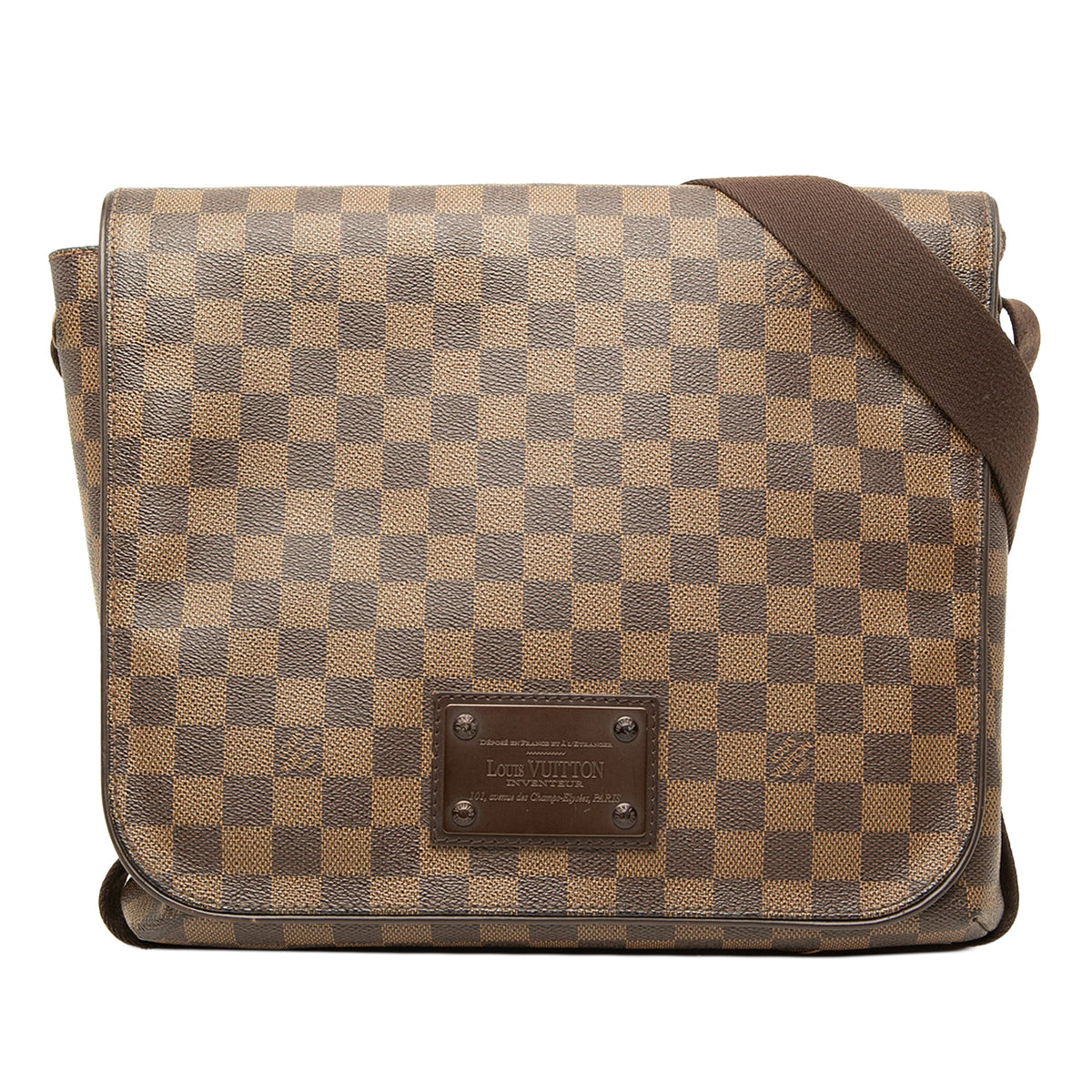Louis Vuitton Damier Ebene Brooklyn MM — Brown