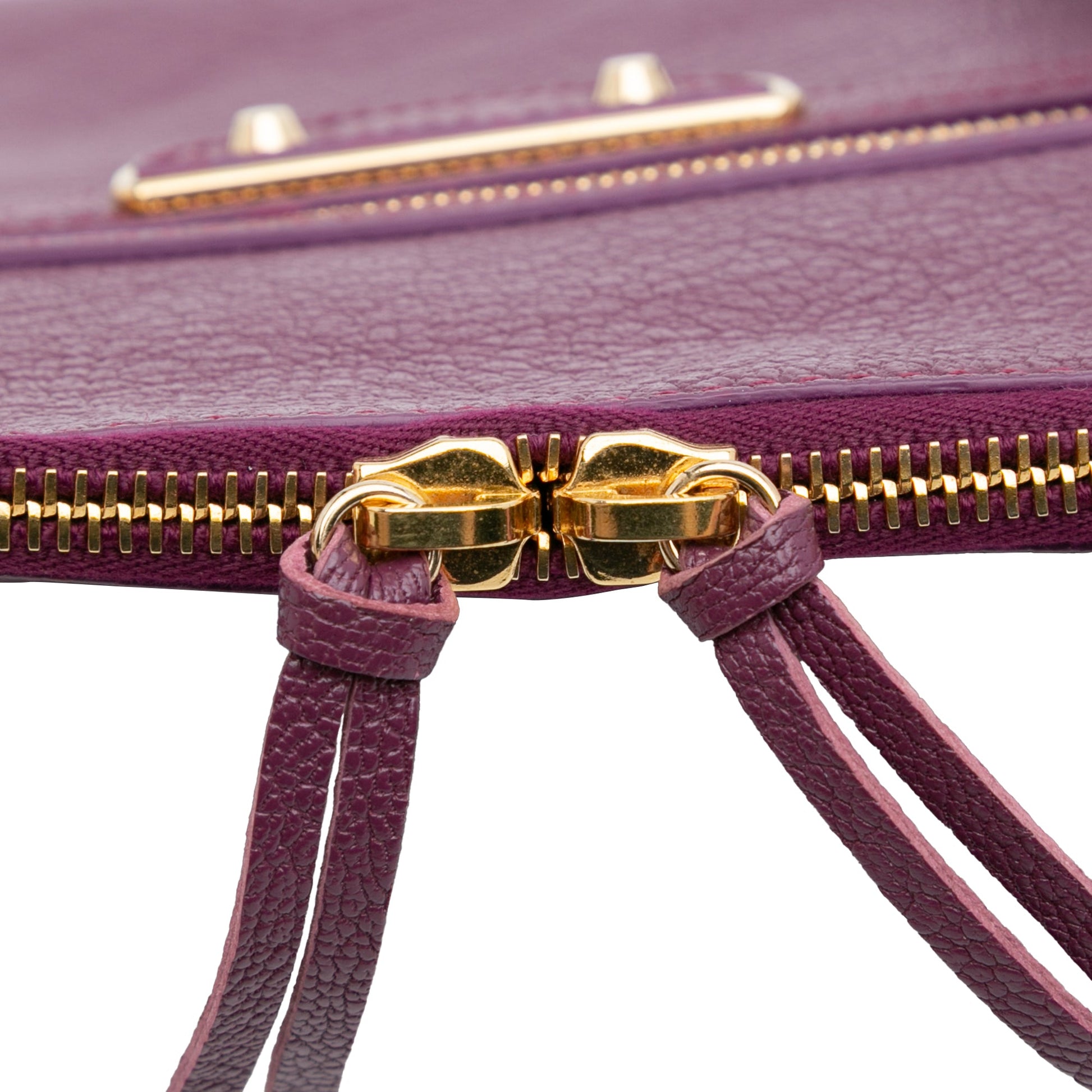 Balenciaga Goatskin Motocross Classic Metallic Edge Clutch