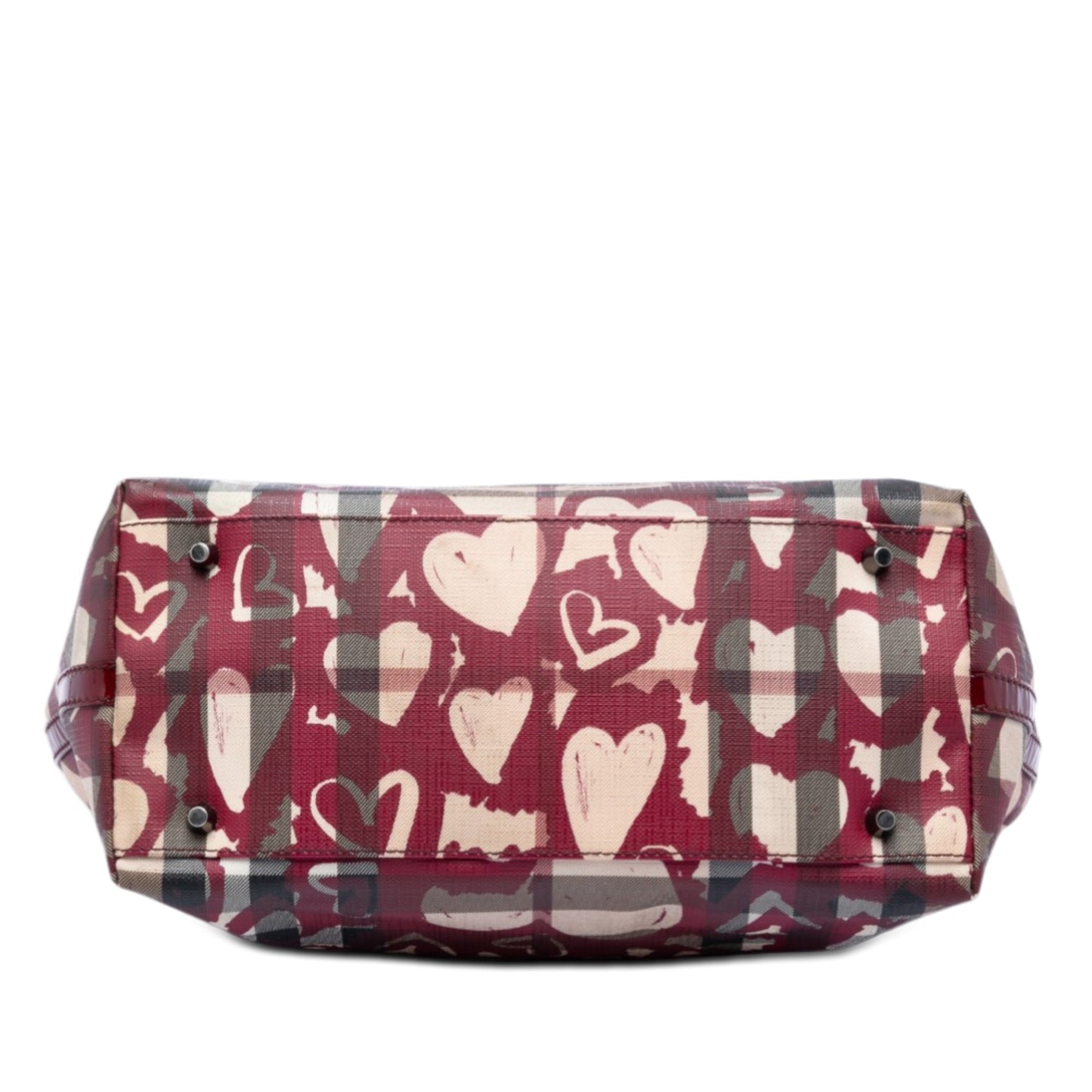 House Check Coated Canvas Hearts Gracie Tote