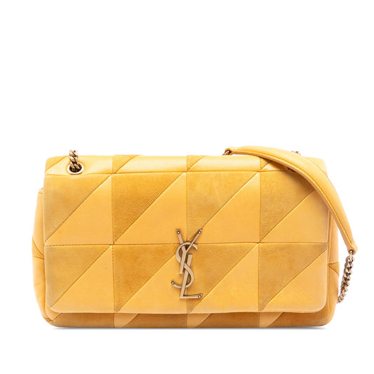 Saint Laurent Medium Lambskin and Suede Patchwork Jamie Shoulder Bag