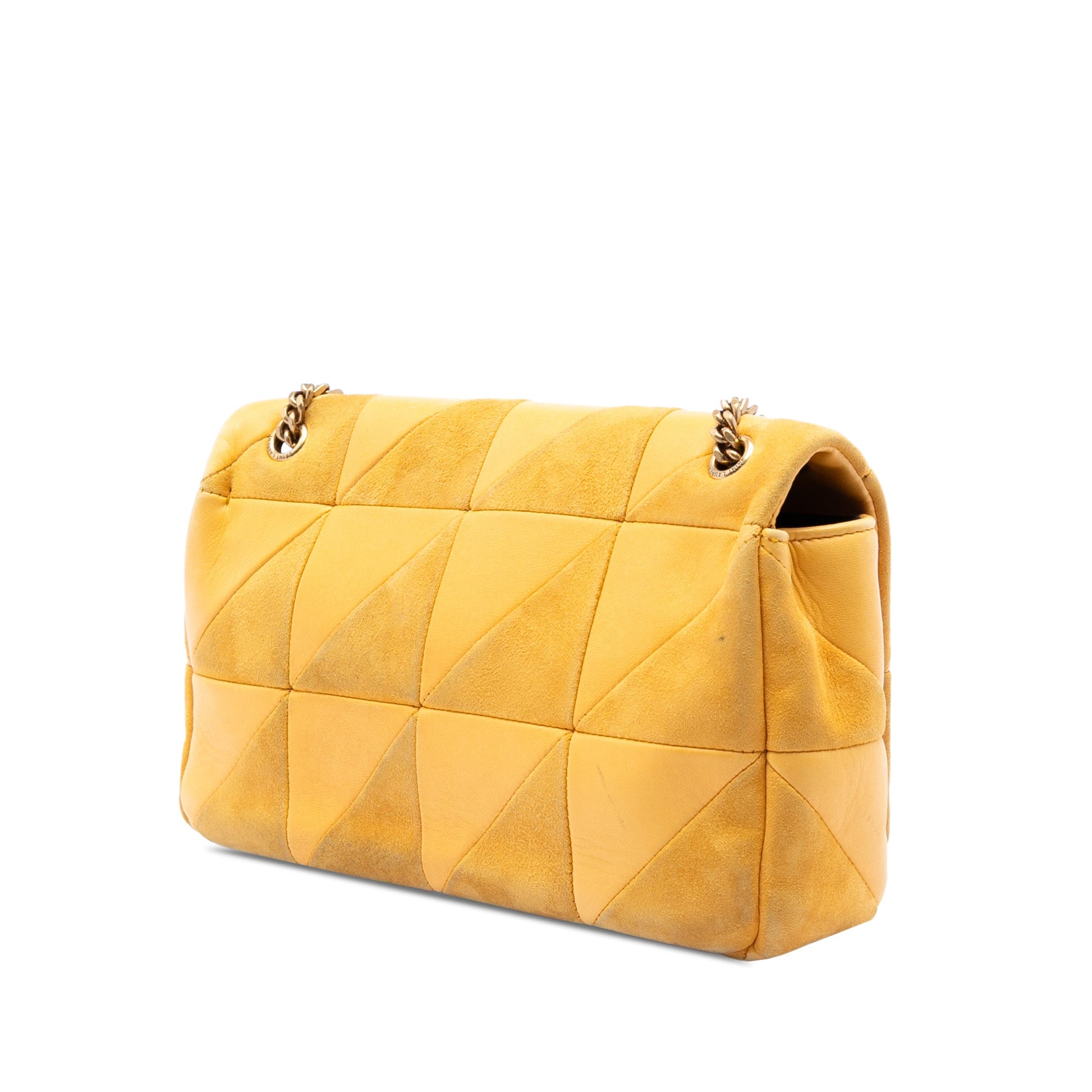 Saint Laurent Medium Lambskin and Suede Patchwork Jamie Shoulder Bag
