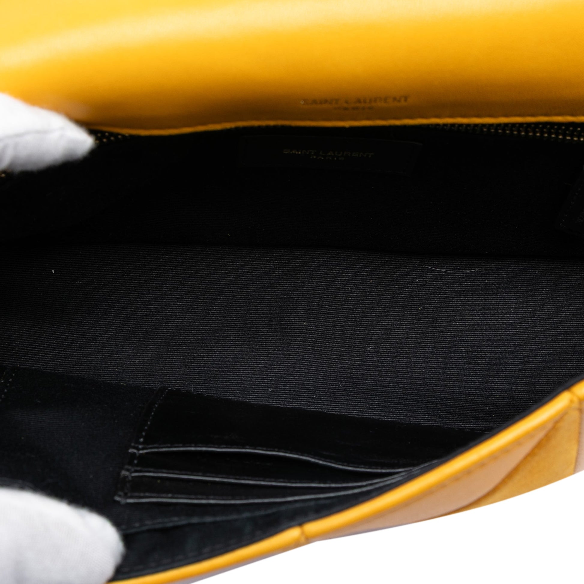 Saint Laurent Medium Lambskin and Suede Patchwork Jamie Shoulder Bag