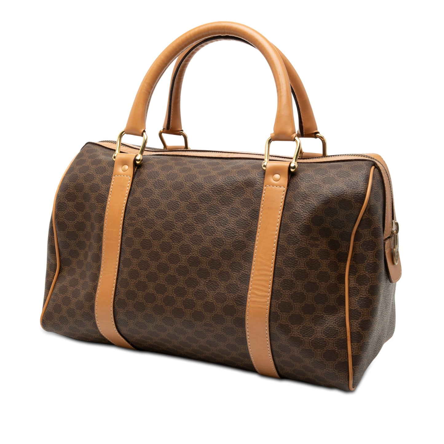 Celine Macadam Coated Canvas Boston Bag