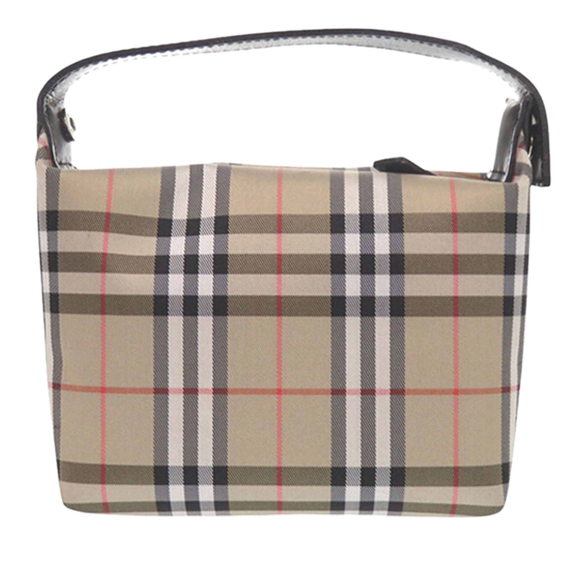 House Check Nylon Handbag