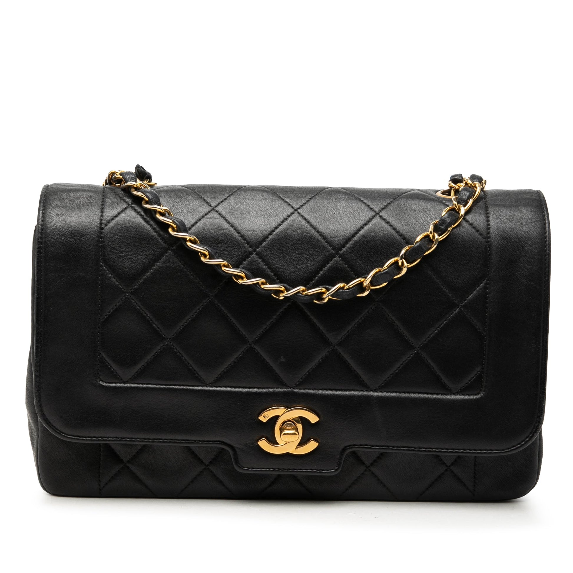 Chanel Medium Lambskin Diana Full Flap