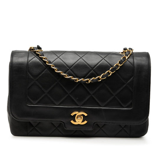 Chanel Medium Lambskin Diana Full Flap