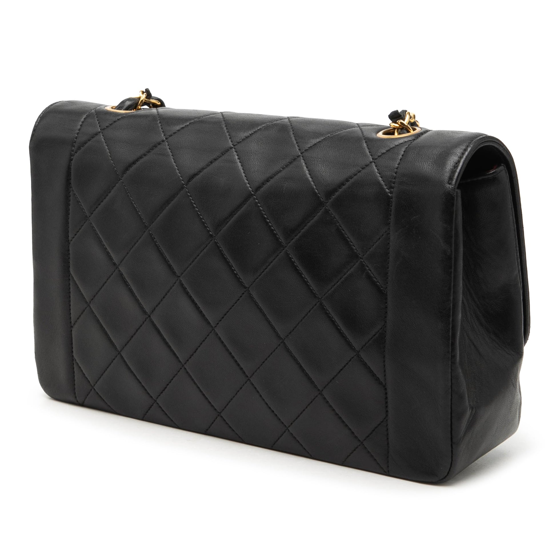 Chanel Medium Lambskin Diana Full Flap