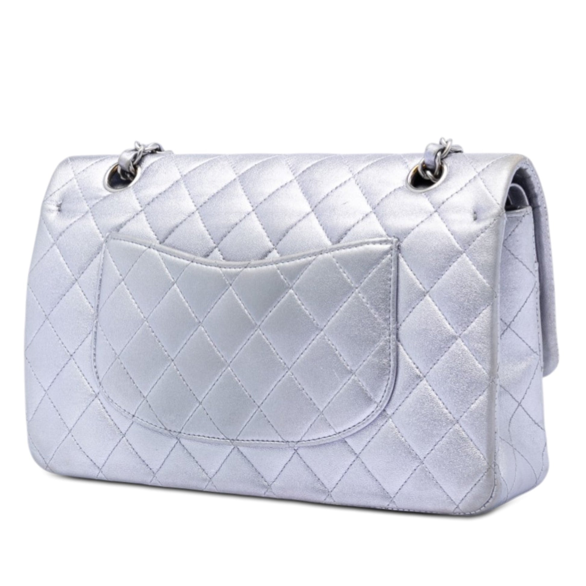 Chanel Medium Classic Metallic Lambskin Double Flap