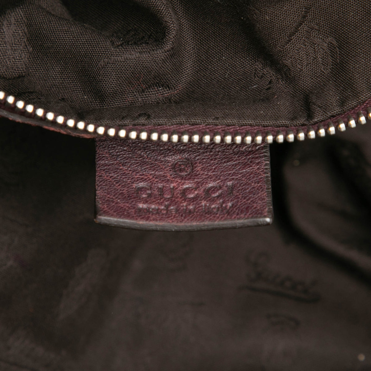 Gucci Medium Leather Bamboo Bar Tote
