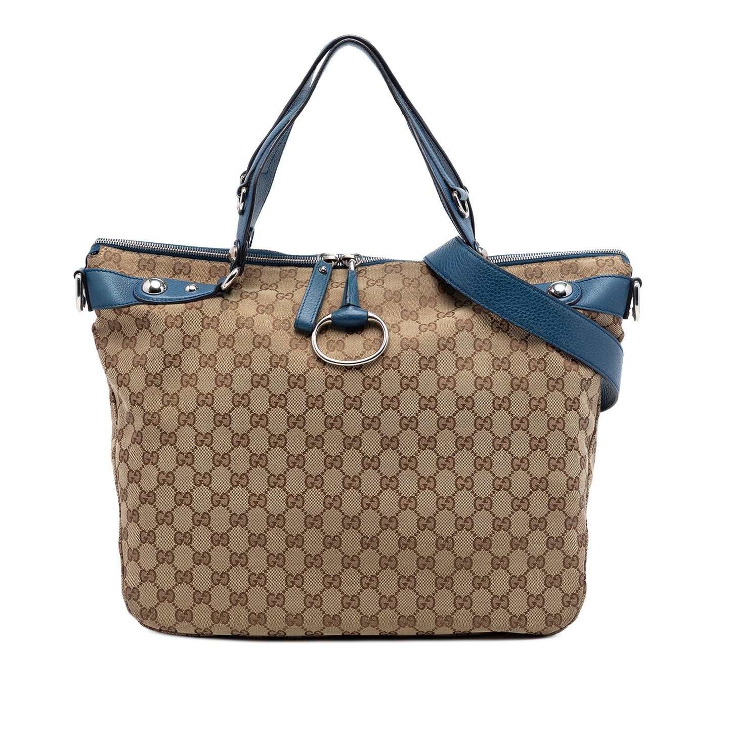 Gucci Large GG Canvas Icon Bit Satchel