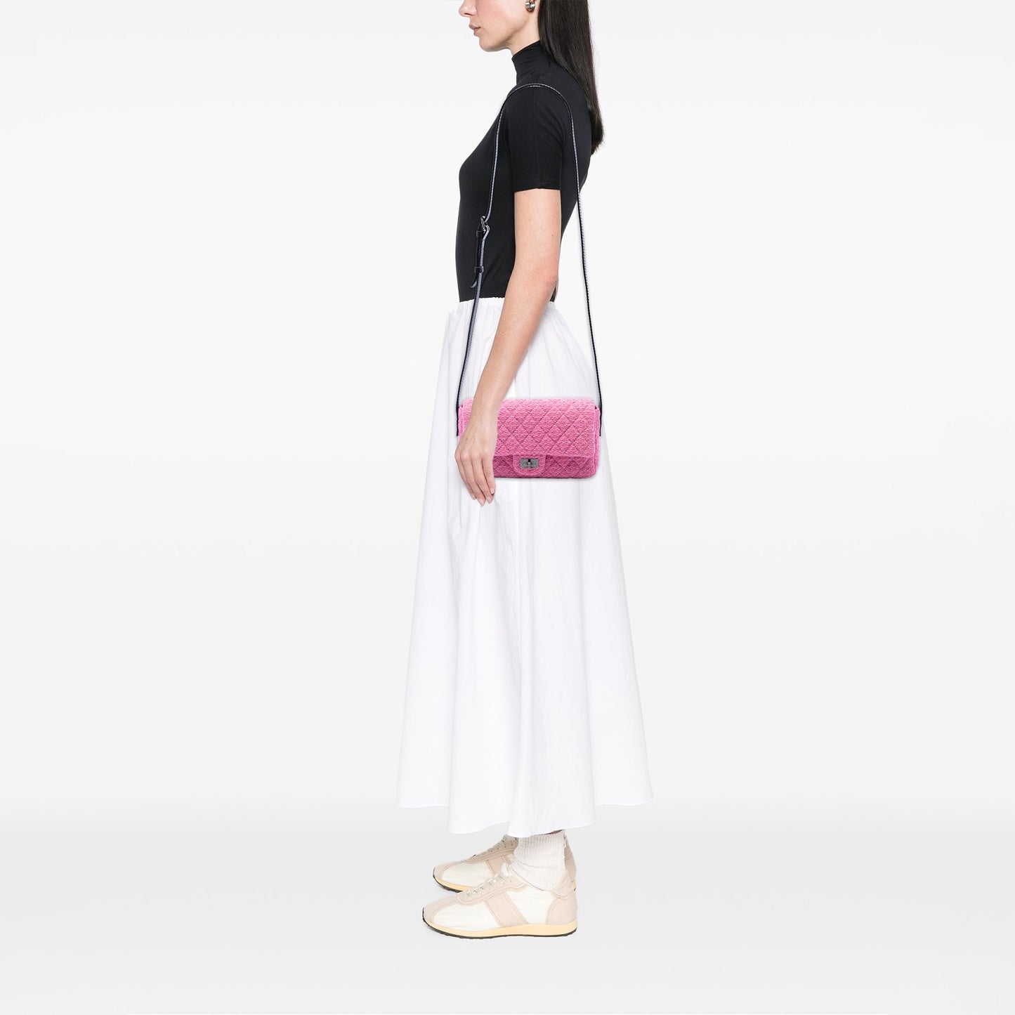 Chanel Small Quilted Tweed Reissue 2.55 Easy Messenger Flap