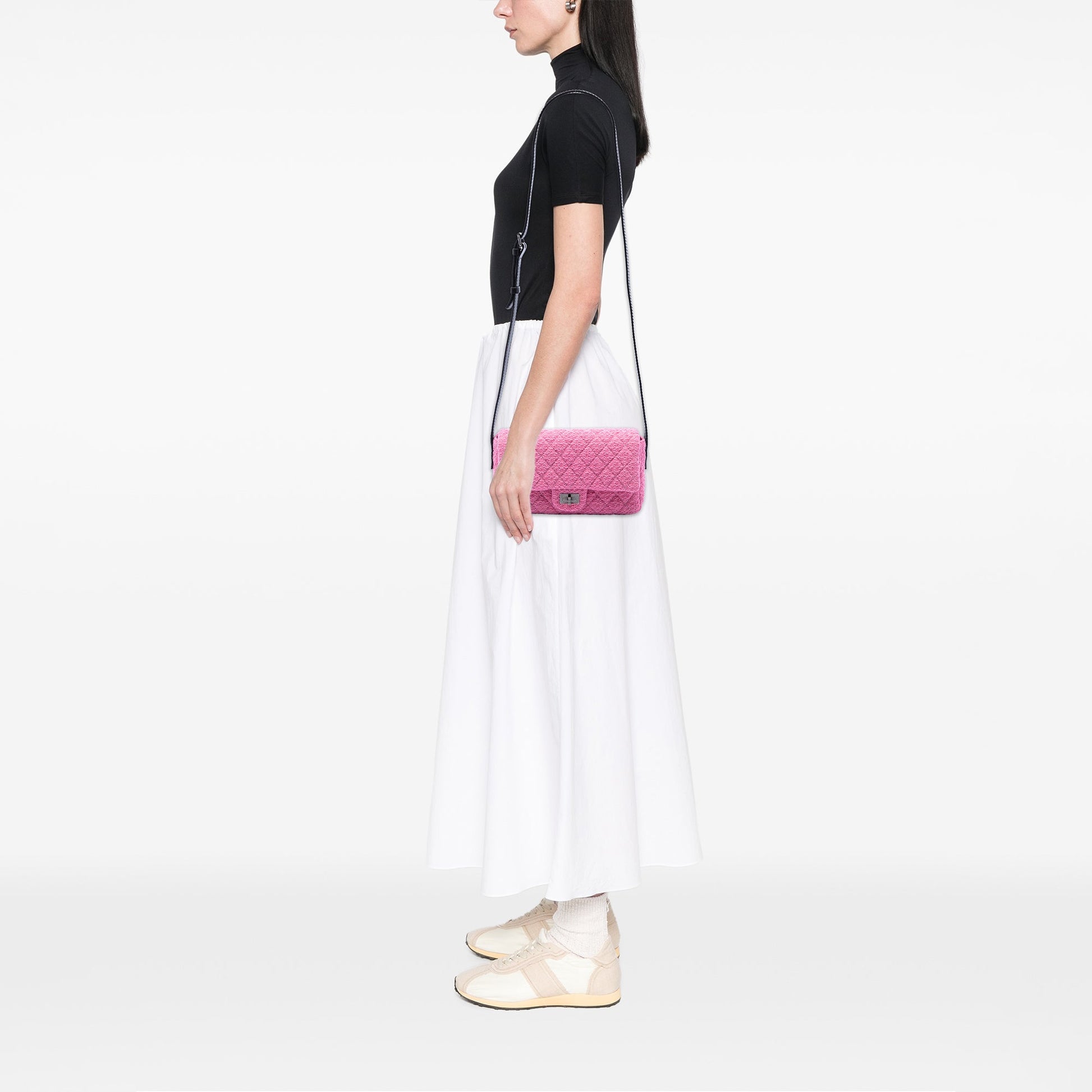 Chanel Small Quilted Tweed Reissue 2.55 Easy Messenger Flap