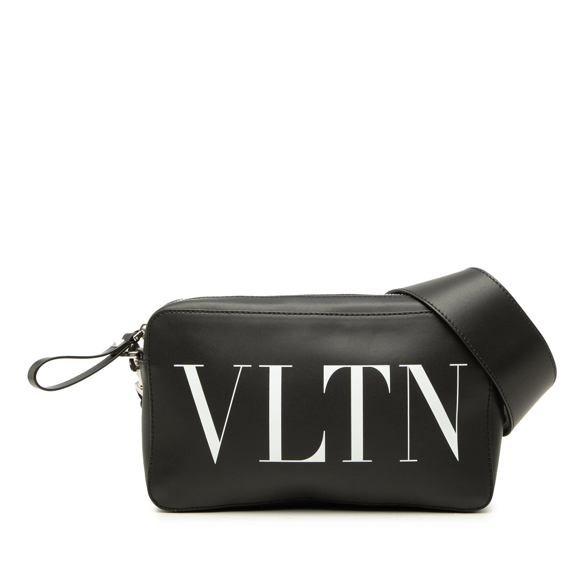 Valentino Leather VLTN Crossbody — Black