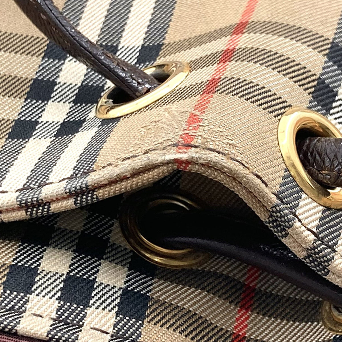 Burberry Haymarket Check Canvas Backpack