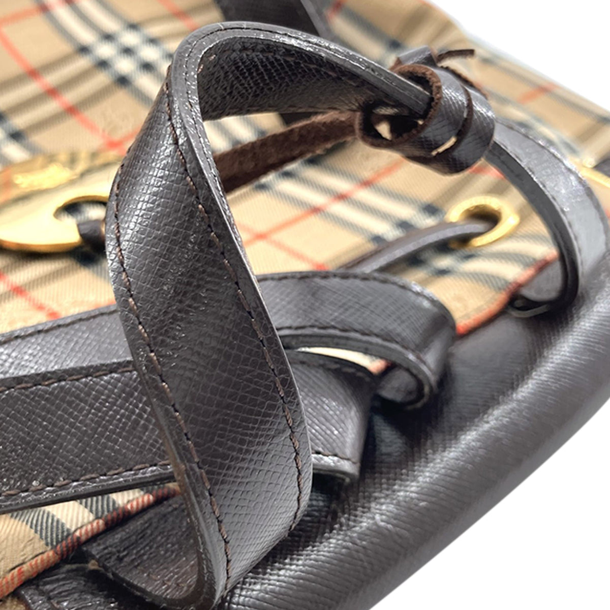Burberry Haymarket Check Canvas Backpack