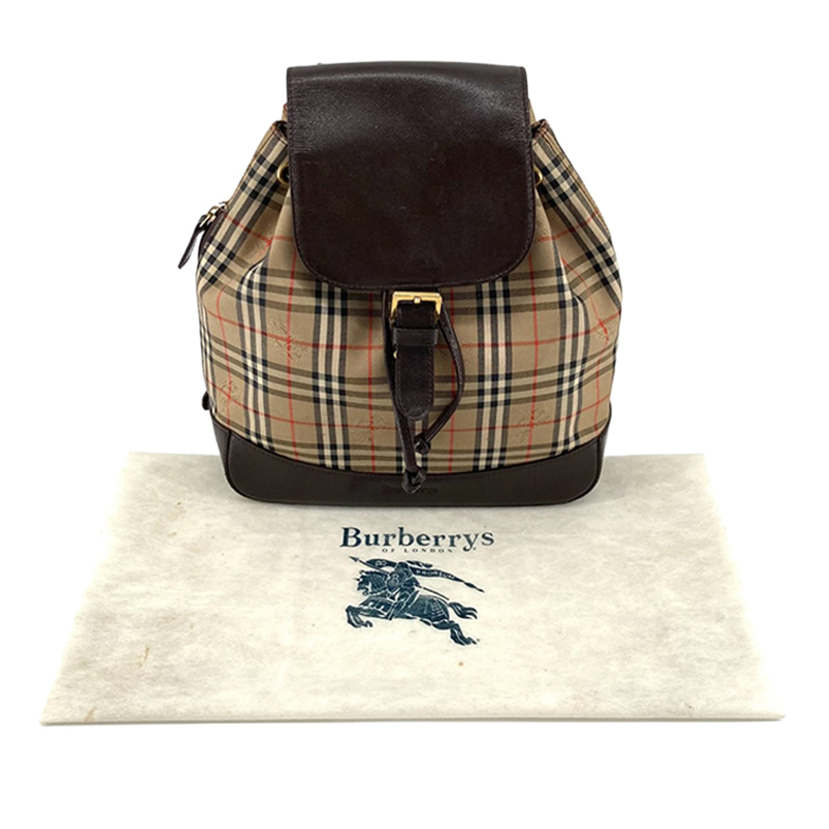 Burberry Haymarket Check Canvas Backpack