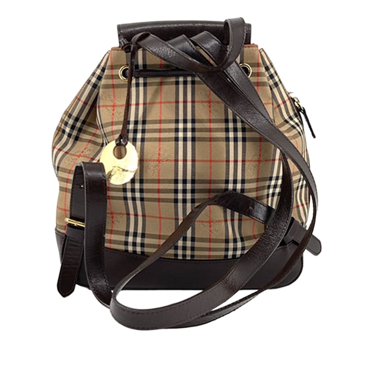Burberry Haymarket Check Canvas Backpack