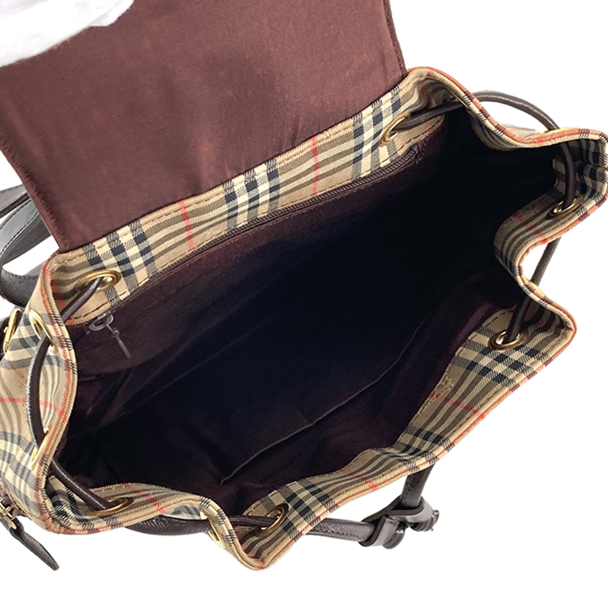 Burberry Haymarket Check Canvas Backpack