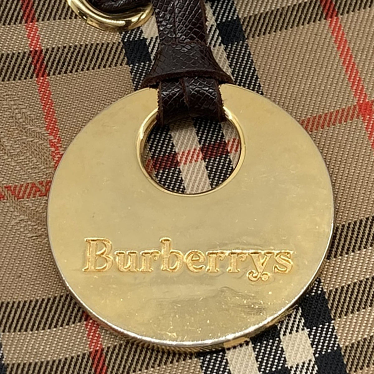 Burberry Haymarket Check Canvas Backpack