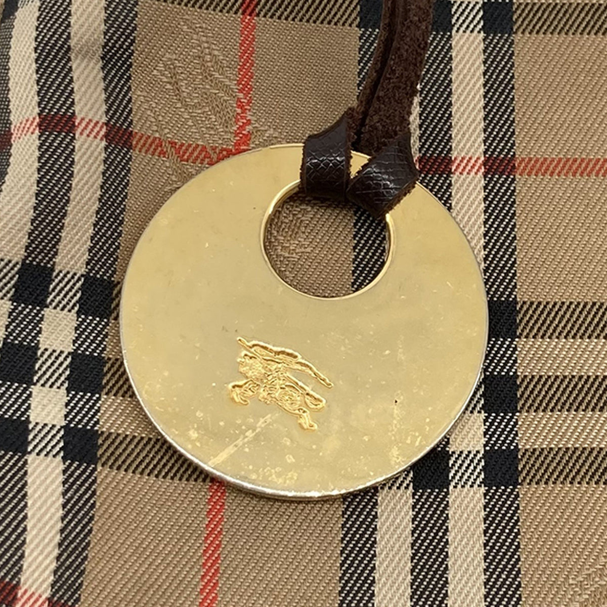 Burberry Haymarket Check Canvas Backpack