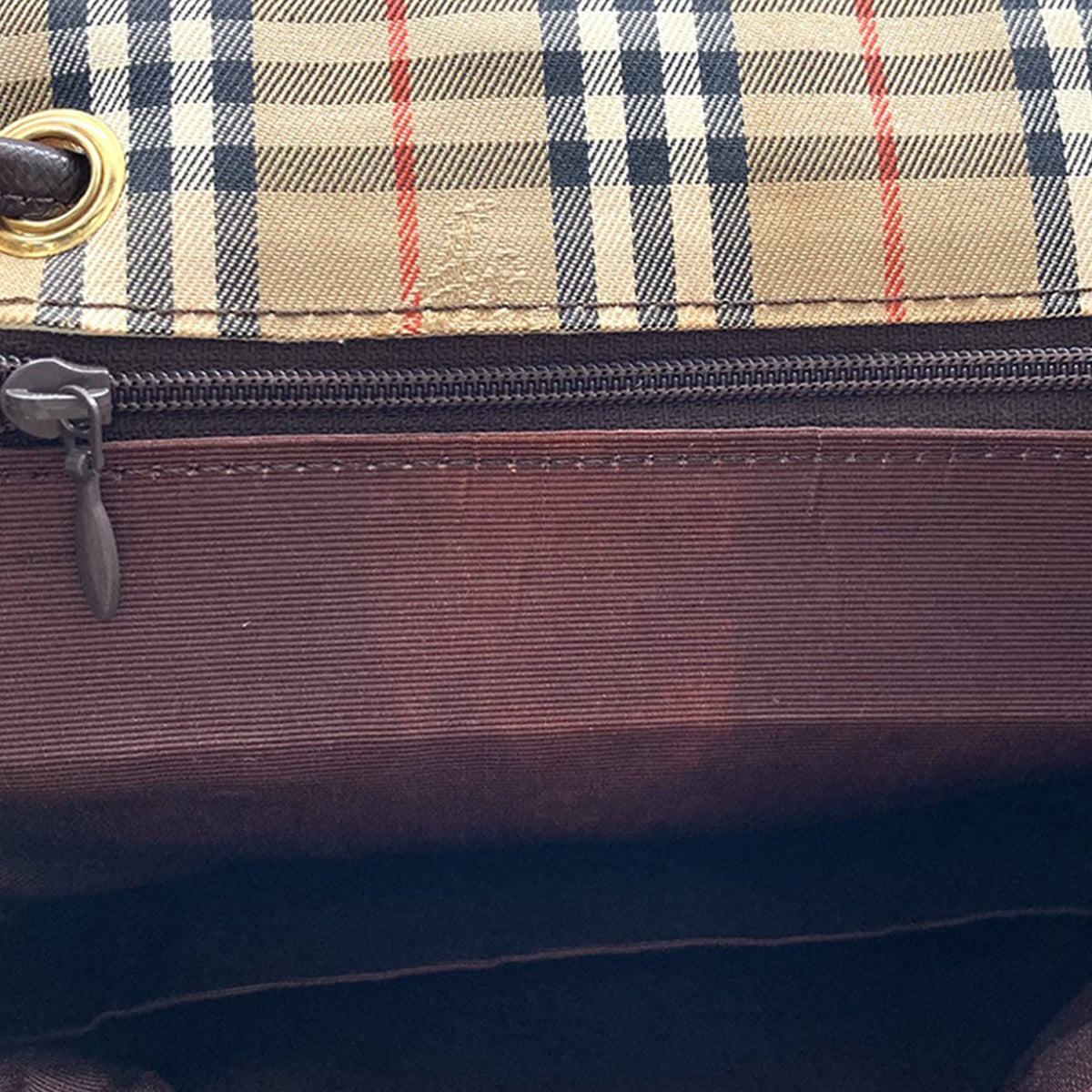 Burberry Haymarket Check Canvas Backpack