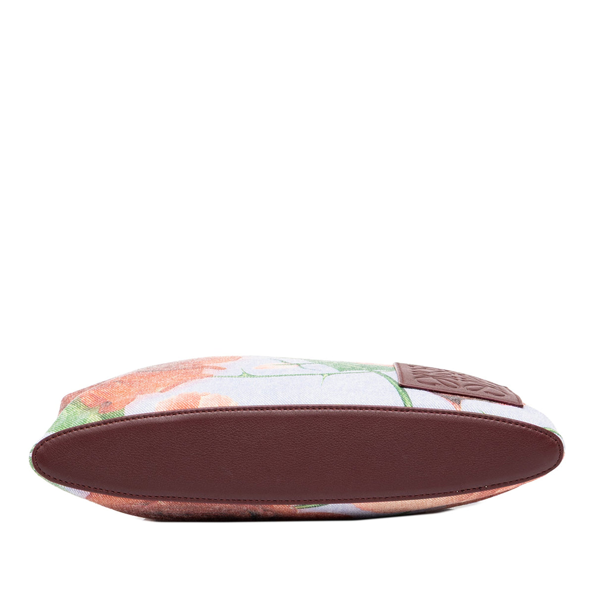LOEWE Paulas Ibiza Canvas Rose Print Clutch — Blue