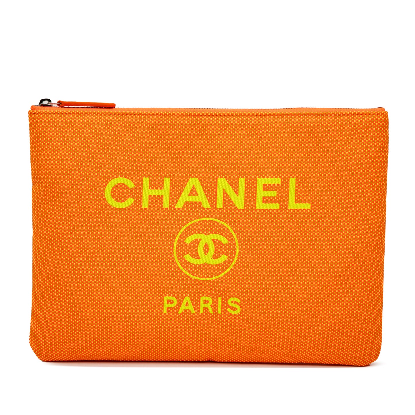Chanel Medium Mixed Fiber Deauville O Case Clutch