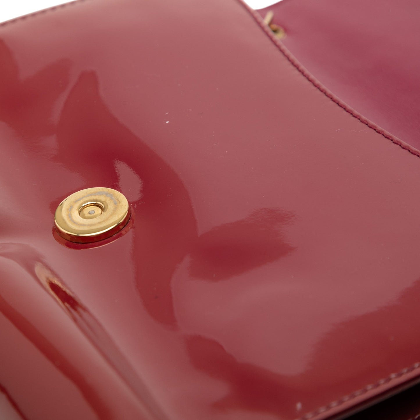 Ferragamo Patent Vara Bow Chain Crossbody