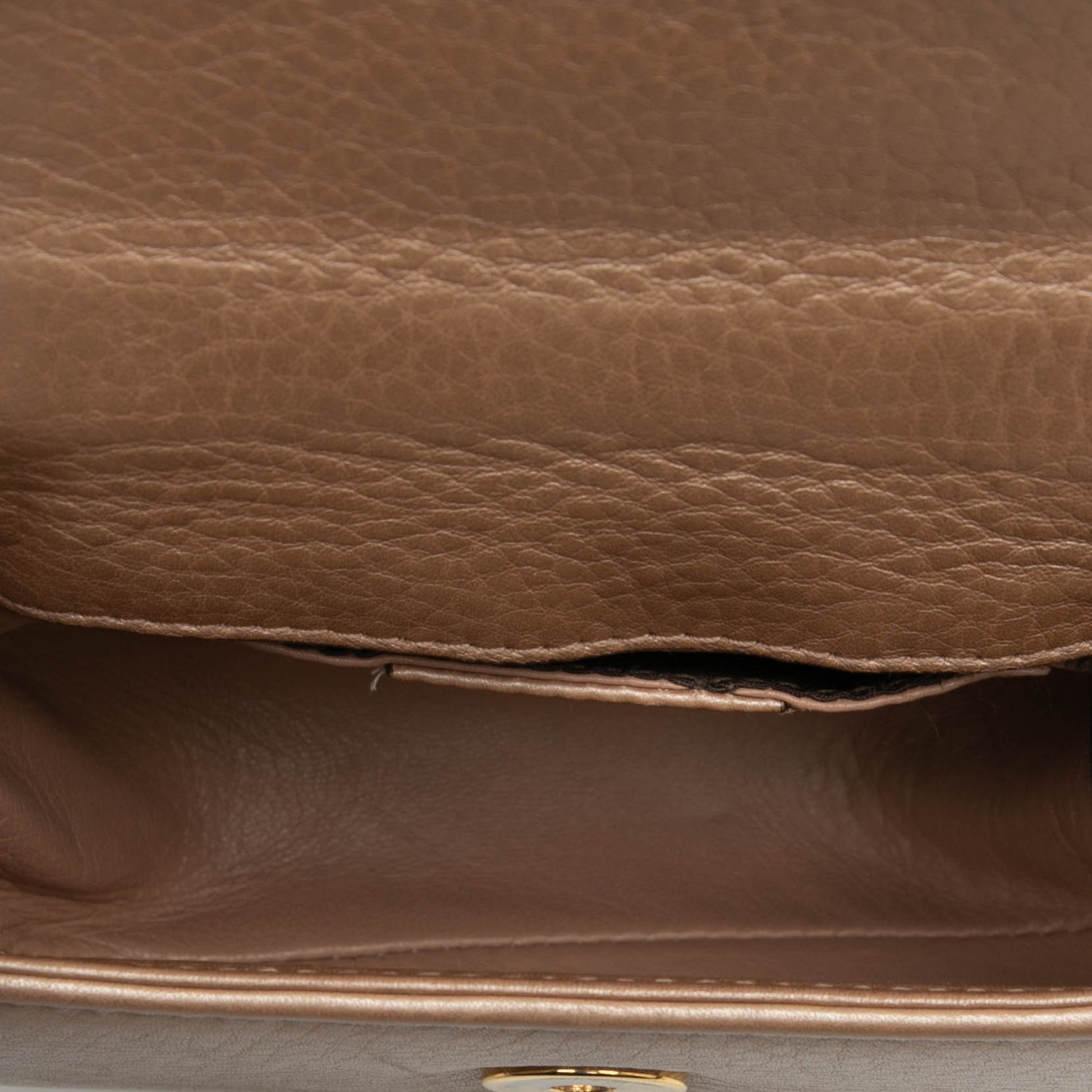 Gucci Mini Metallic Calfskin Bamboo Night