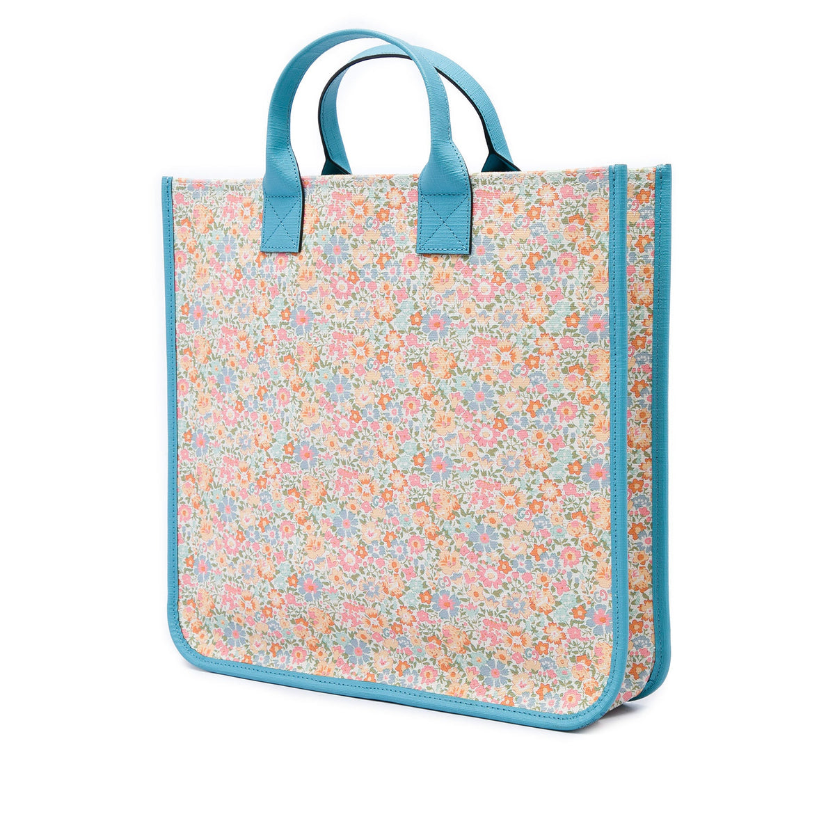 Gucci Childrens Canvas New Liberty Celeste Floral Tote