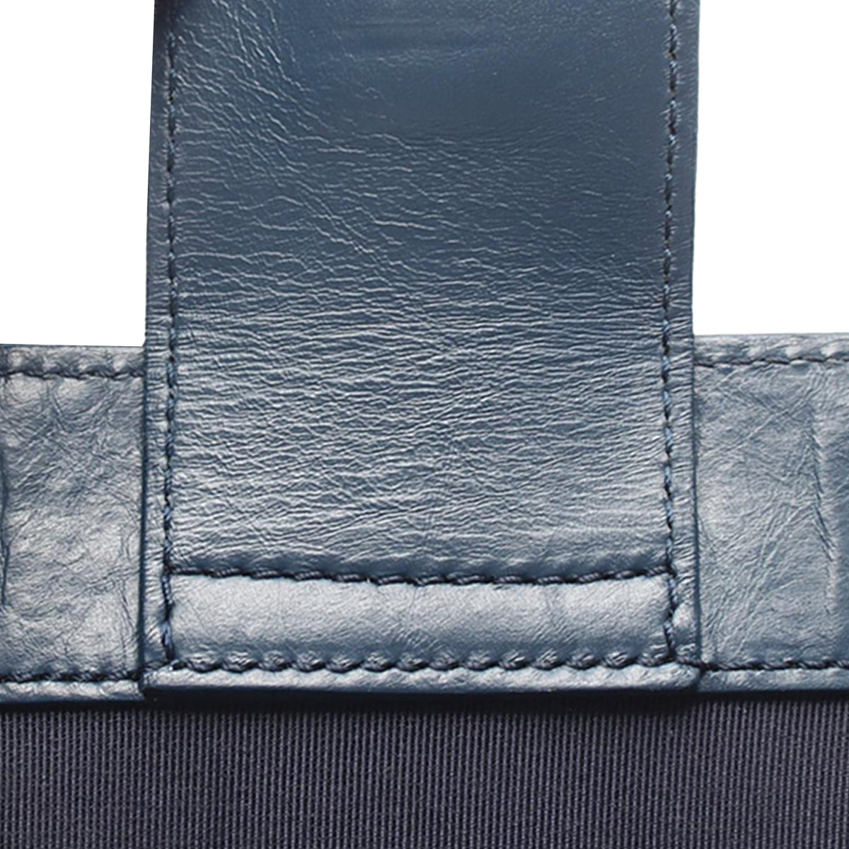 Chanel CC Quilted Aged Calfskin Shoulder Bag — Blue