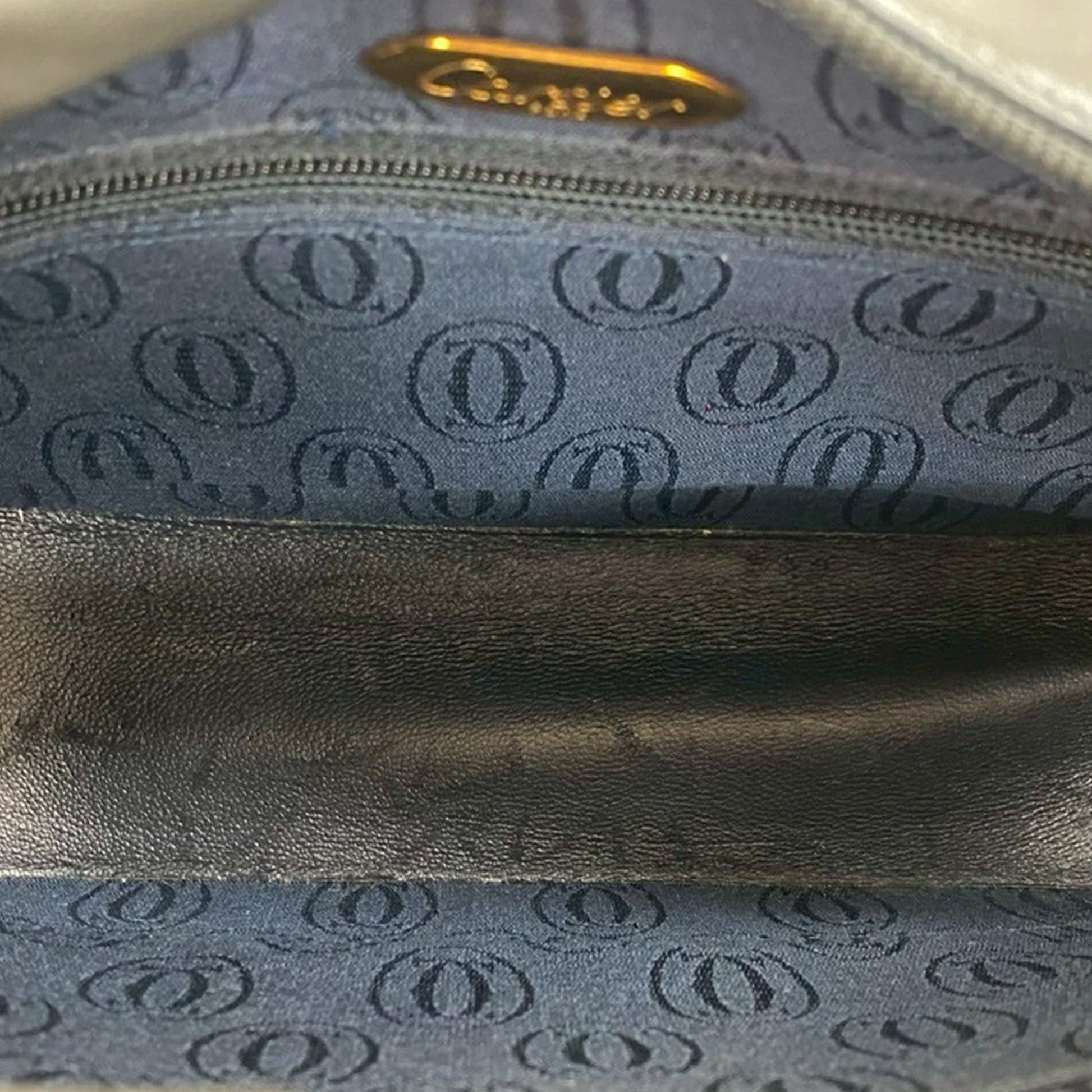 Cartier Leather Sapphire Line Crossbody