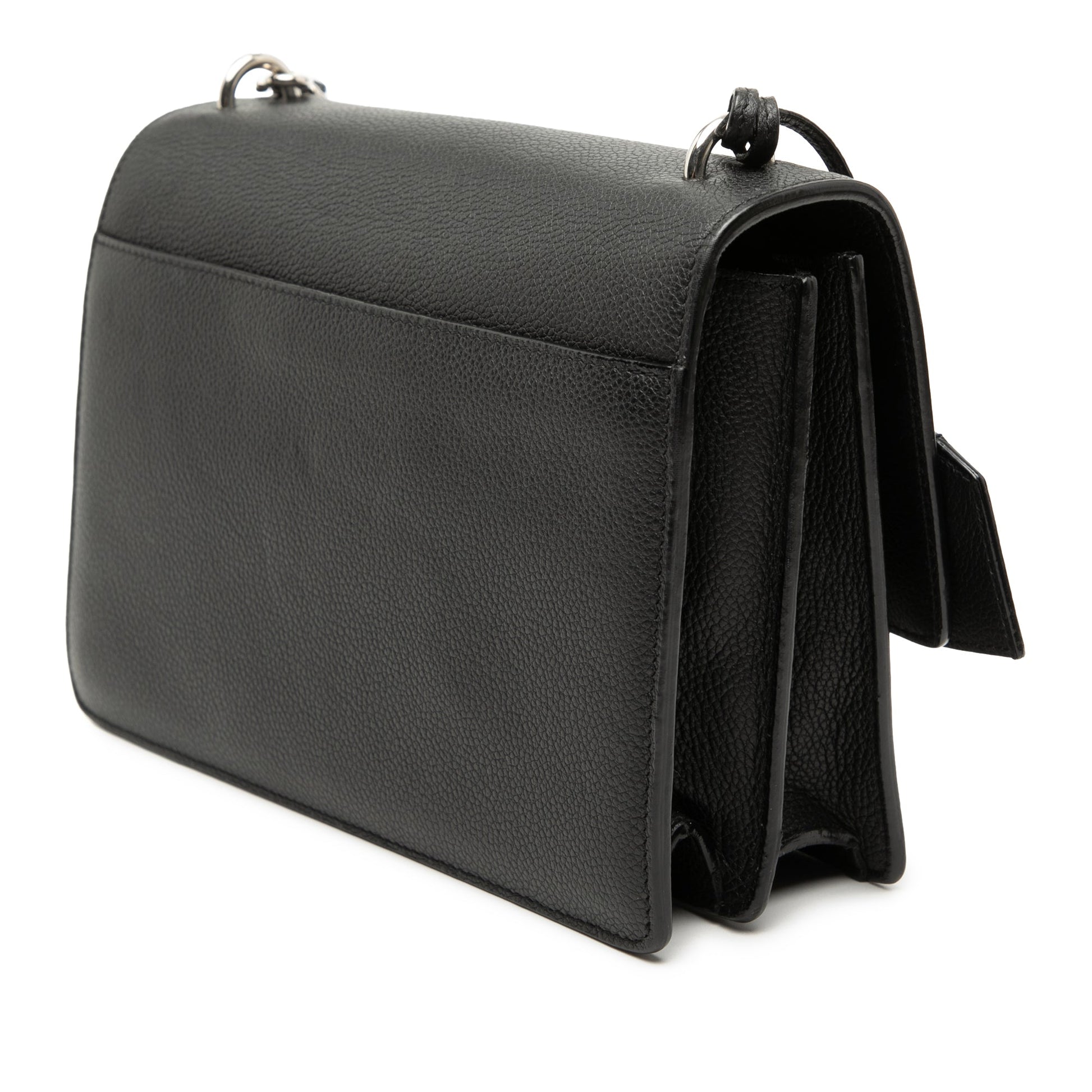 Saint Laurent Medium Grained Calfskin Monogram Sunset Crossbody