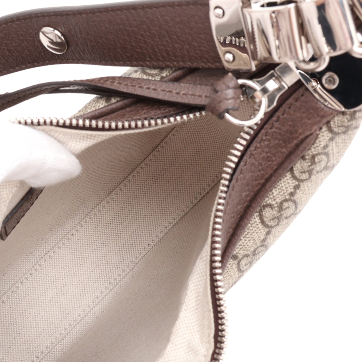Gucci Small GG Supreme Web Attache Crossbody