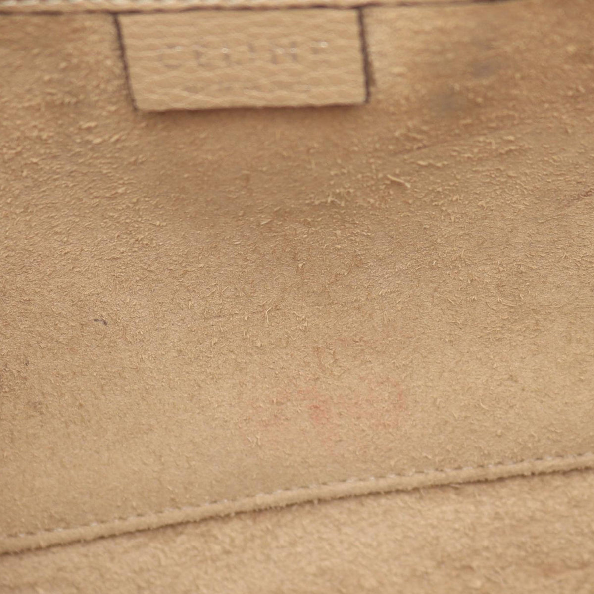 Celine Nano Leather Luggage Tote — Beige