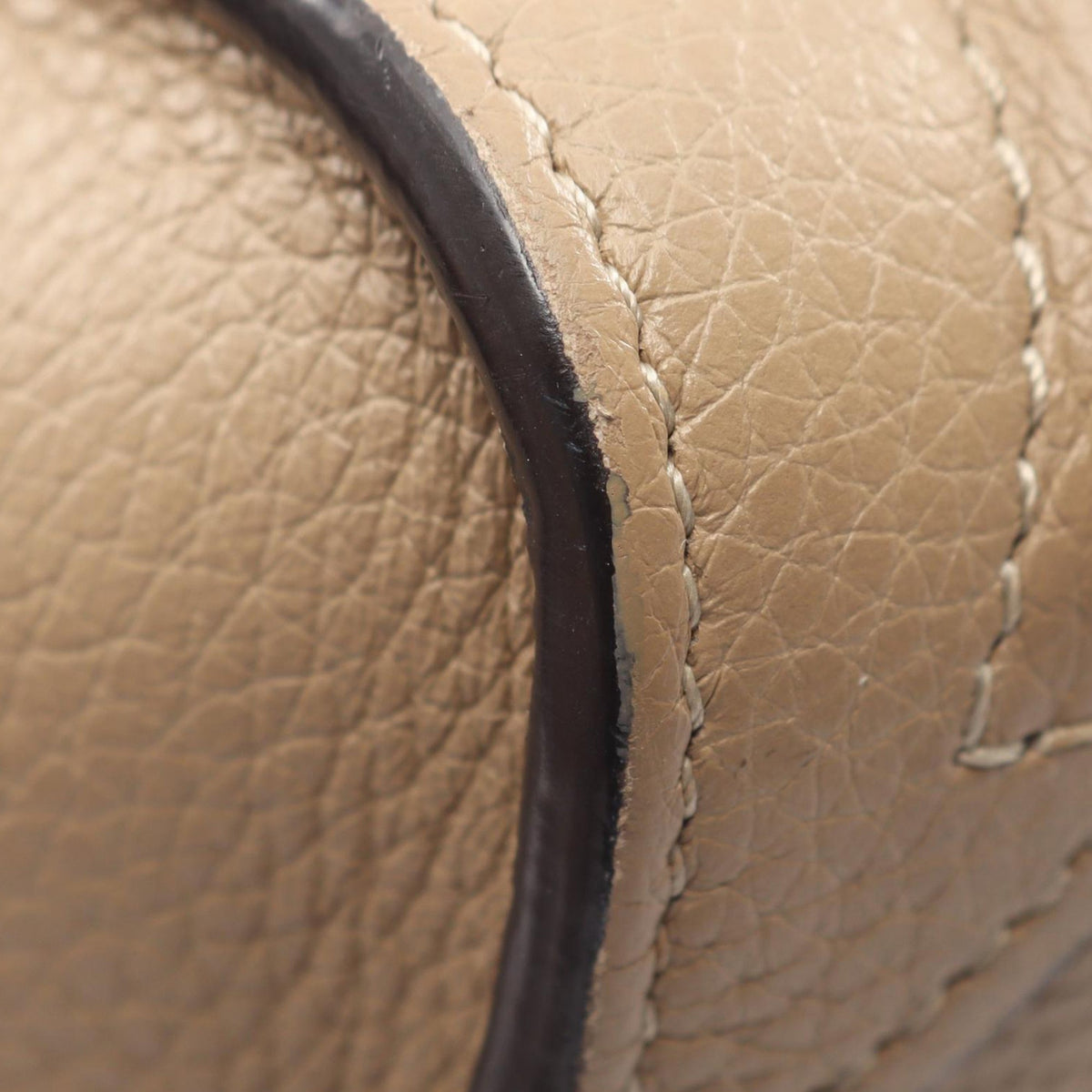 Celine Nano Leather Luggage Tote — Beige