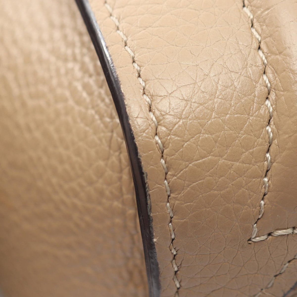 Celine Nano Leather Luggage Tote — Beige
