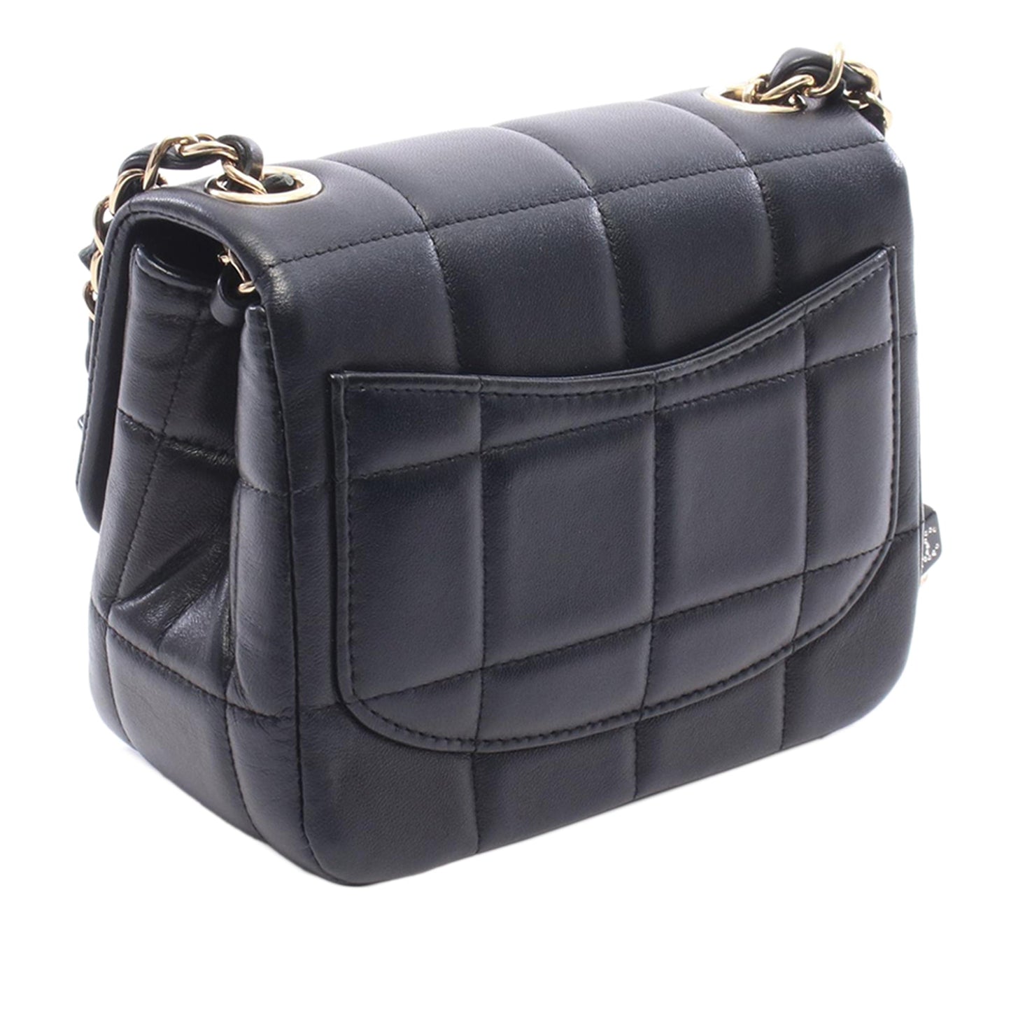 Chanel Mini Square Lambskin Chocolate Bar Flap