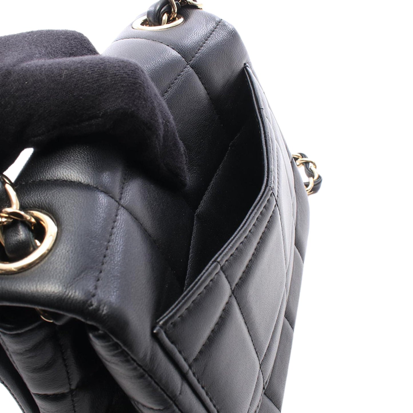Chanel Mini Square Lambskin Chocolate Bar Flap