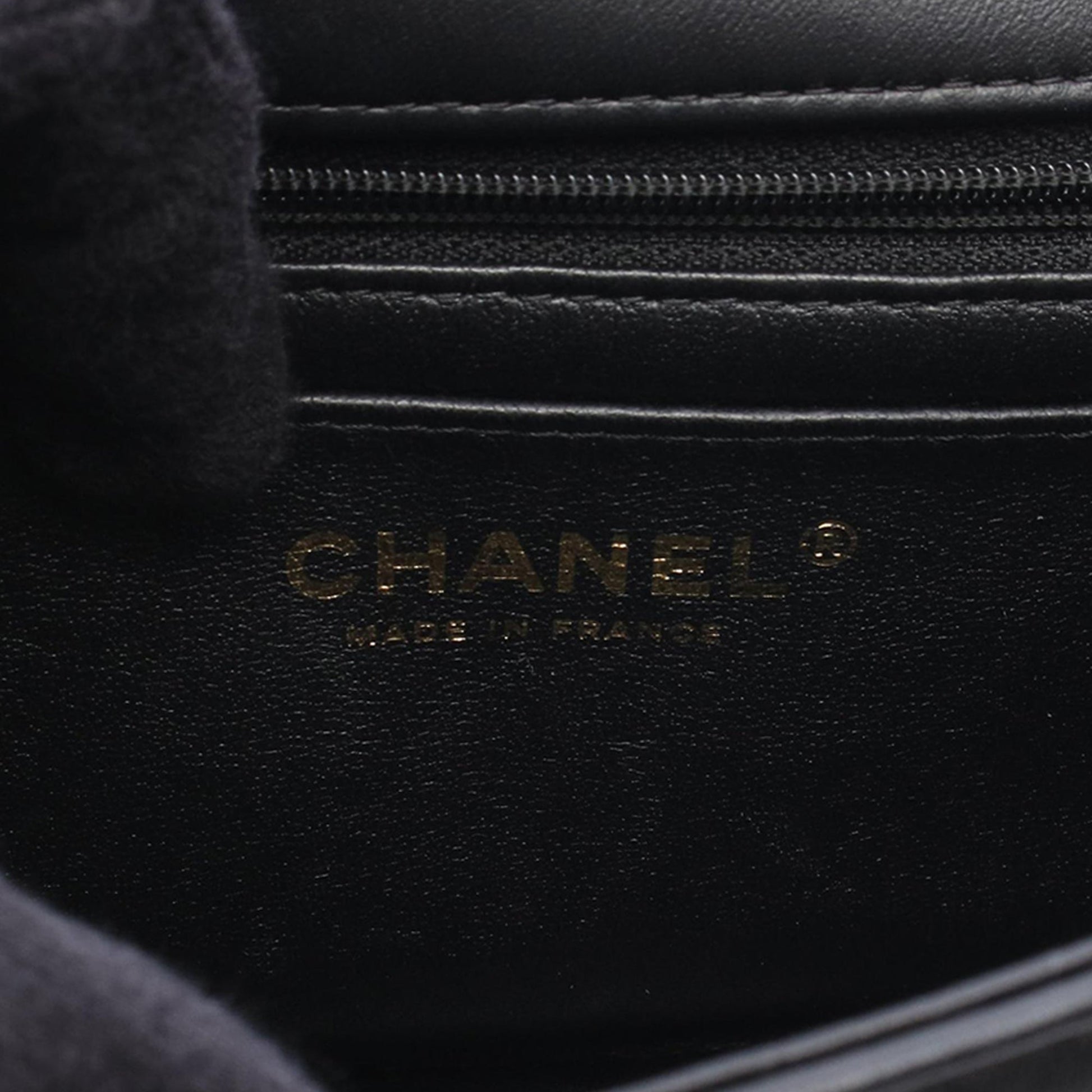 Chanel Mini Square Lambskin Chocolate Bar Flap