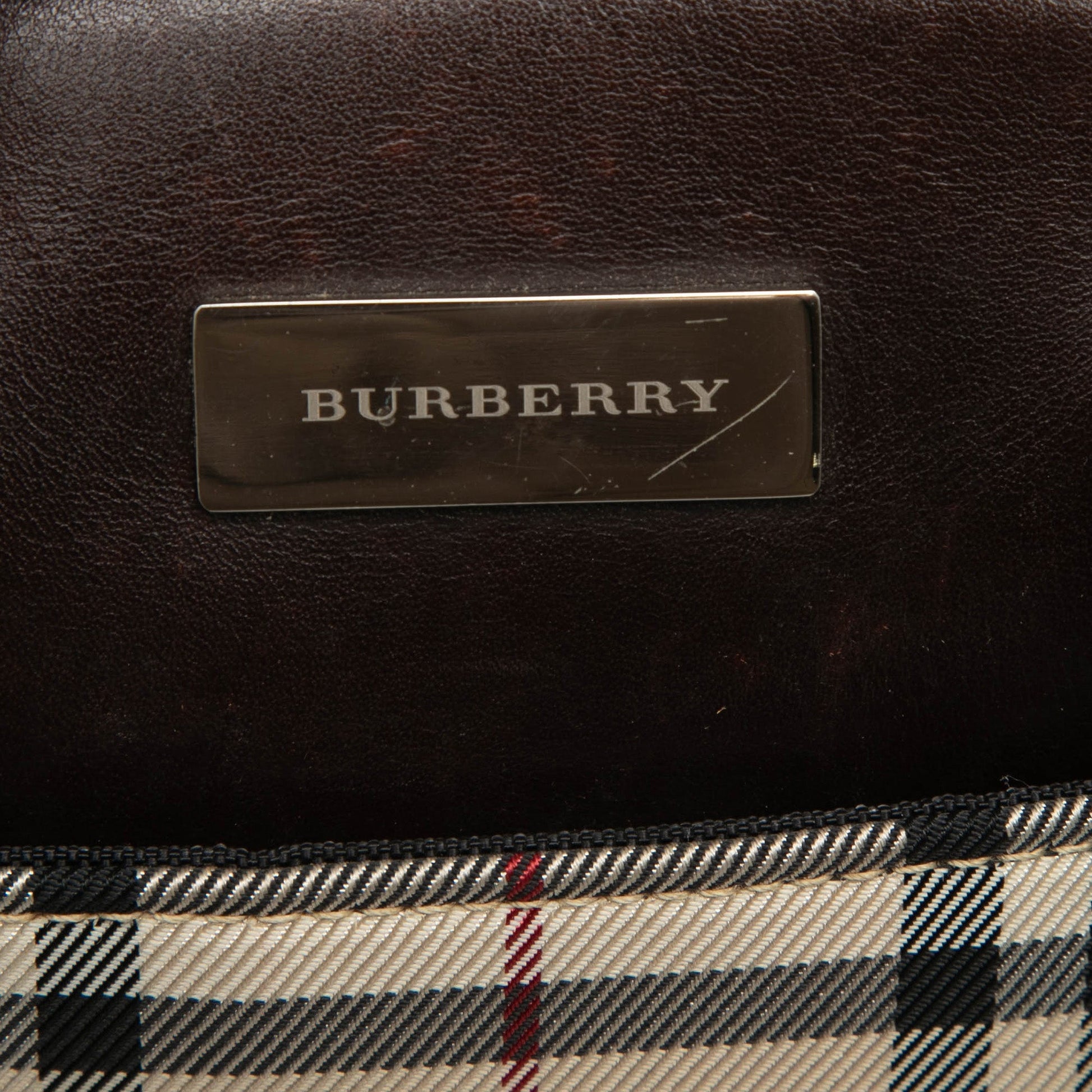 Burberry House Check Canvas Handbag