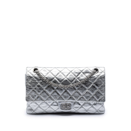 Chanel Quilted Metallic Aged Calfskin Reissue 2.55 Double Flap 226